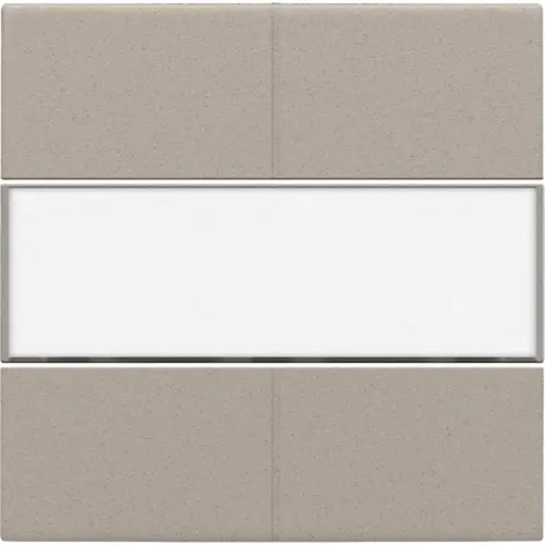 Niko 140-40250 Intense afwerkingsset voor 4-voudige potentiaalvrije drukknop 24 V met tekstveld claystone textured