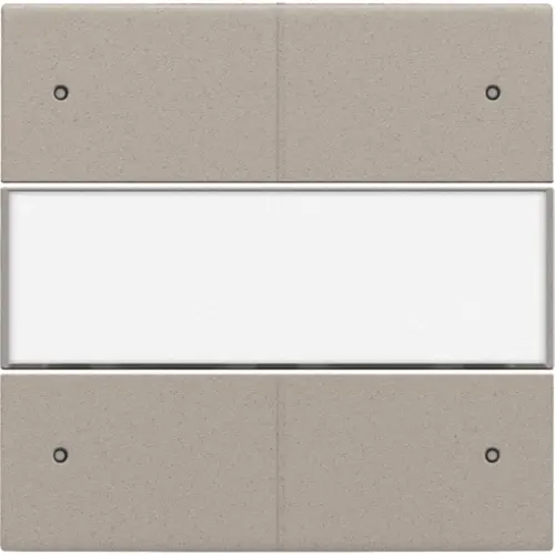 Niko 140-40350 Intense afwerkingsset voor 4-voudige potentiaalvrije drukknop 24 V met led en tekstveld claystone textured