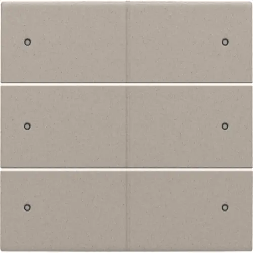 Niko 140-60150 Intense afwerkingsset voor 6-voudige potentiaalvrije drukknop 24 V met leds claystone textured