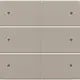 Niko 140-60150 Intense afwerkingsset voor 6-voudige potentiaalvrije drukknop 24 V met leds claystone textured