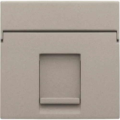 Niko 140-65100 Intense centraalplaat voor 1 RJ-data-aansluiting claystone textured