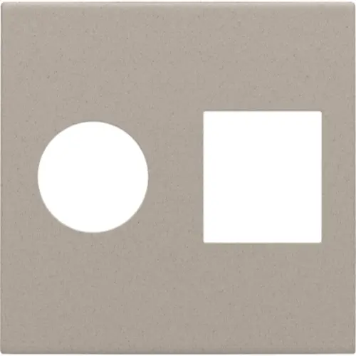 Niko 140-65702 Intense afwerkingsset voor coax- en RJ45-aansluiting claystone textured