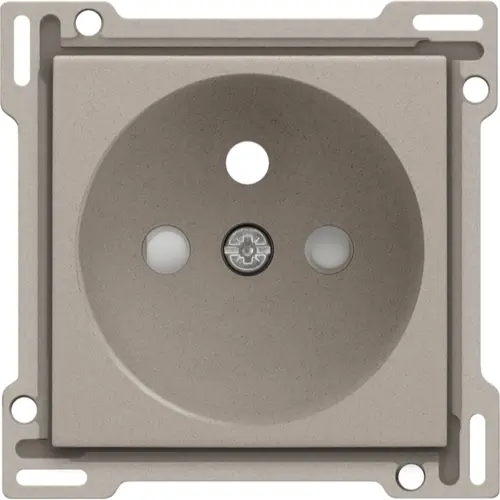 Niko 140-66601 Intense afwerkingsset voor stopcontact met penaarde en beschermingsafsluiters claystone textured