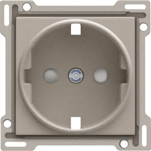 Niko 140-66901 Intense afwerkingsset voor stopcontact met randaarde en beschermingsafsluiters claystone textured