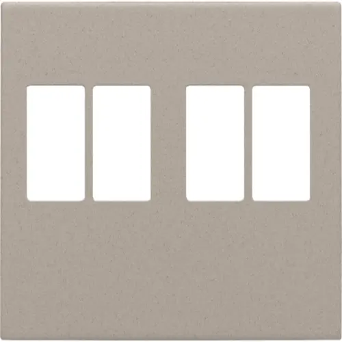Niko 140-69701 Intense afwerkingsset voor tweevoudige luidsprekeraansluiting claystone textured
