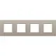 Niko 140-76400 Intense afdekplaat 4-voudig claystone textured