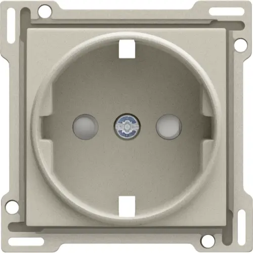 Niko 138-66901 Intense afwerkingsset voor stopcontact met randaarde en beschermingsafsluiters sand textured