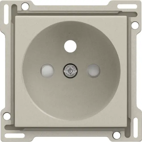 Niko 138-66601 Intense afwerkingsset voor stopcontact met penaarde en beschermingsafsluiters sand textured