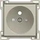 Niko 138-66601 Intense afwerkingsset voor stopcontact met penaarde en beschermingsafsluiters sand textured