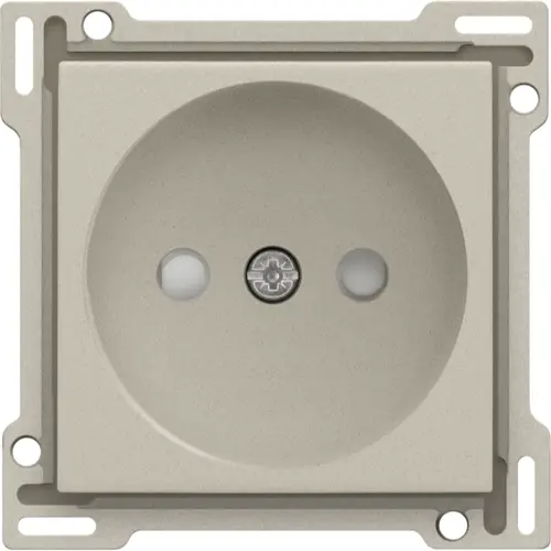 Niko 138-66501 Intense afwerkingsset voor stopcontact zonder aarding met beschermingsafsluiters sand textured