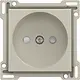 Niko 138-66501 Intense afwerkingsset voor stopcontact zonder aarding met beschermingsafsluiters sand textured