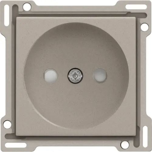 Niko 140-66501 Intense afwerkingsset voor stopcontact zonder aarding met beschermingsafsluiters claystone textured