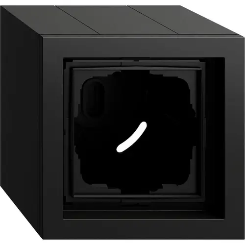 Gira 106174 opbouwbak 1-voudig F200 zwart mat