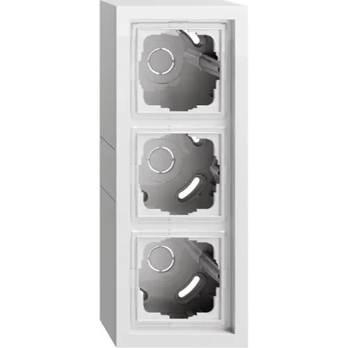 Gira 106370 opbouwbak 3-voudig F200 wit glans