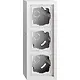 Gira 106370 opbouwbak 3-voudig F200 wit glans