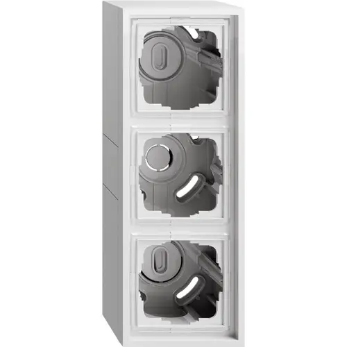 Gira 106380 opbouwbak 3-voudig F300 wit glans
