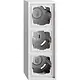 Gira 106380 opbouwbak 3-voudig F300 wit glans