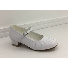 Little People Satin Diamante Design heeled shoe