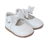 Borboleta Borboleta White Patent Vitoria Bow Shoe