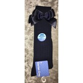 Dorian Gray woolen knee high socks with bow