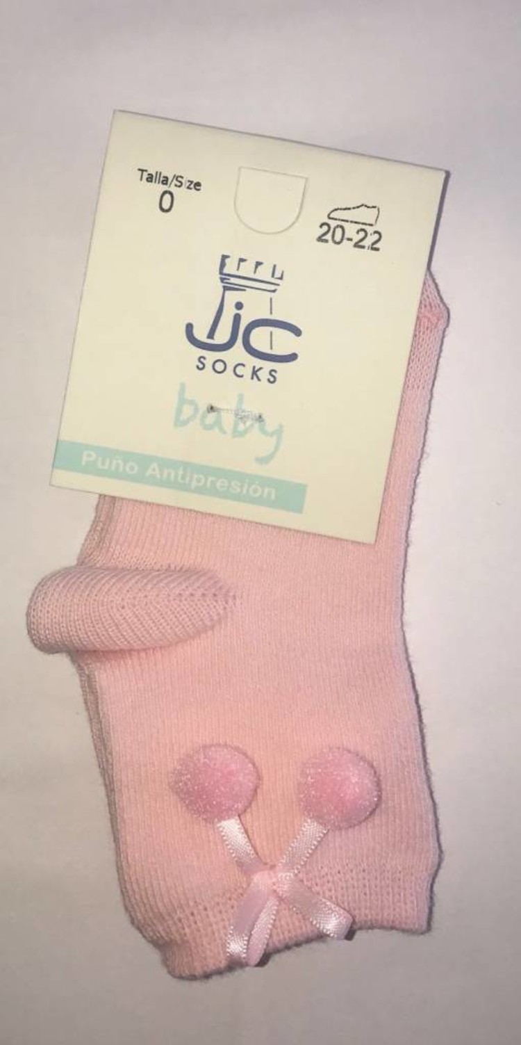 JC Socks JC Baby Pom Pom Socks Pink