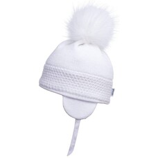 Satila Satila Daisy Single Pom Pom Hat - White