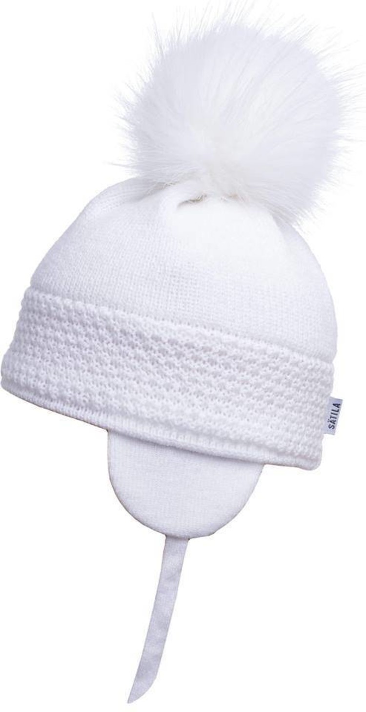 Satila Satila Daisy Single Pom Pom Hat - White
