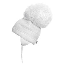 Satila Satila Tuva Large Pom Pom Hat - White