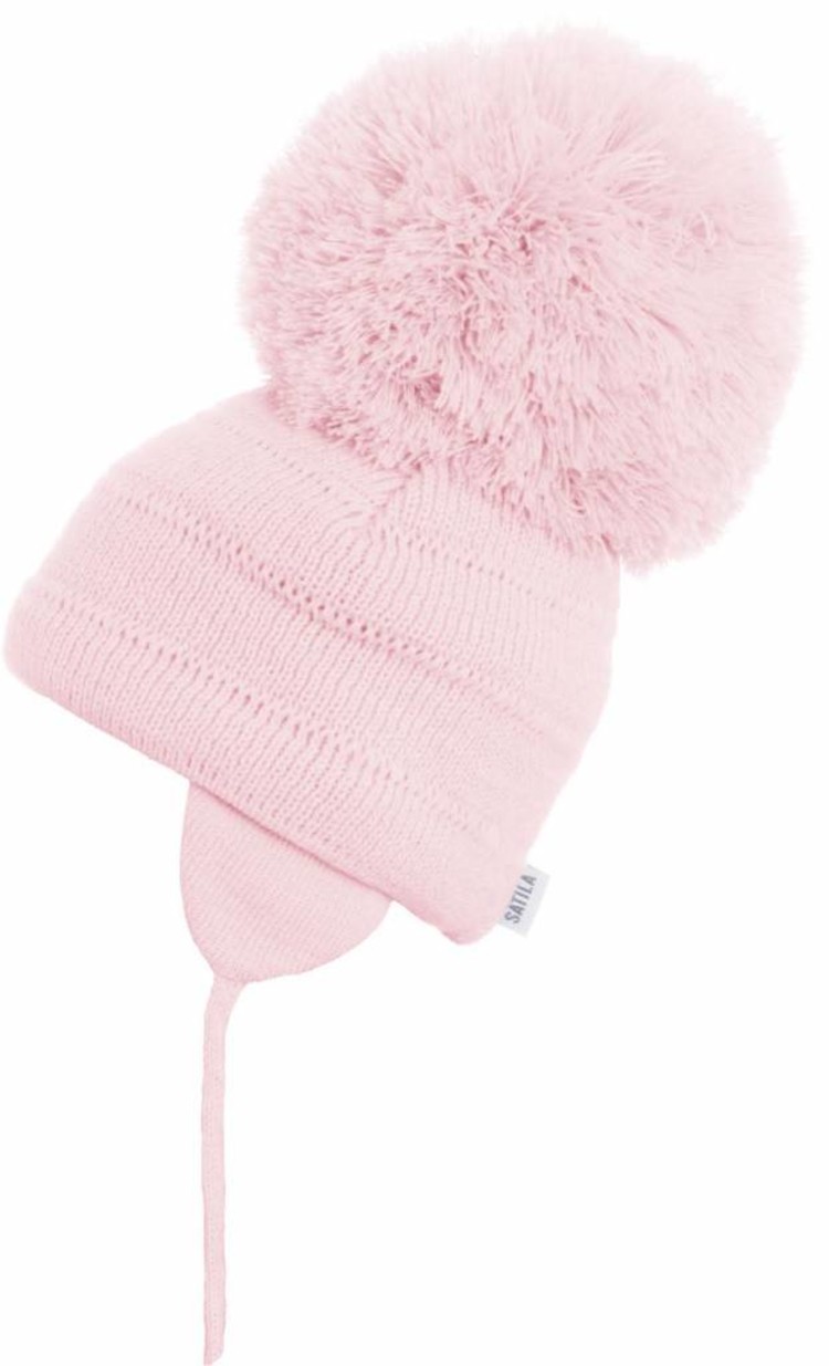 Satila Satila Tuva Large Pom Pom Hat - Pink