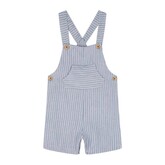 Absorba Boys Blue Linen Stripe Dungaree