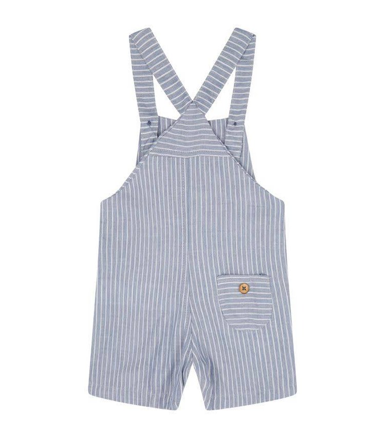 Absorba Boys Blue Linen Stripe Dungaree
