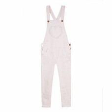 Lili Gaufrette Pink Heart Dungarees - AGE 8