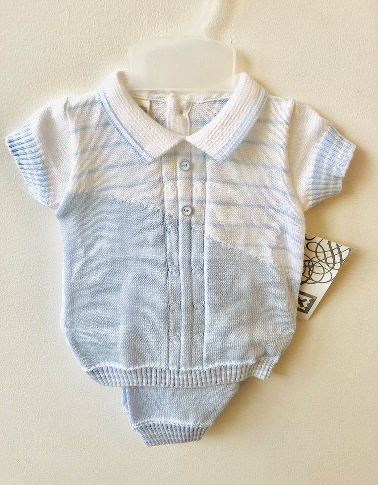 Pex Pex Jules 2 pc Suit With Stripe Top