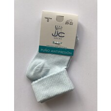 JC Socks JC Socks Pale Blue Fold Over Cuff