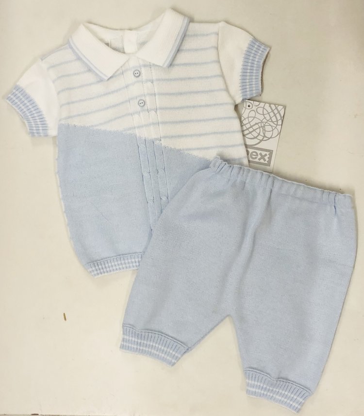 Pex Pex Jules 2 pc Suit With Stripe Top