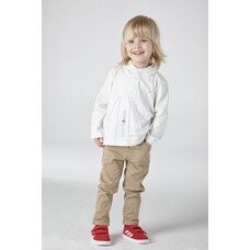 Mitch and Son Mitch & Son Peters MS1243 Winter White MS Plain Polo - 6M