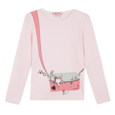 Lili Gaufrette Hand Bag Detail T-Shirt - AGE 10