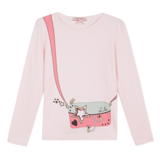 Lili Gaufrette Hand Bag Detail T-Shirt - AGE 10