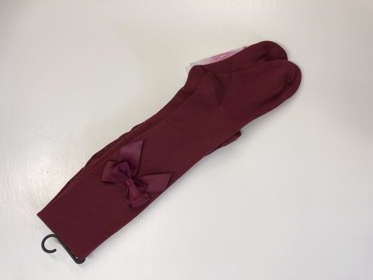 JC Socks JC 47300 Vino Double Bow Tight