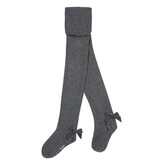 Lili Gaufrette Grey Tights with Bow