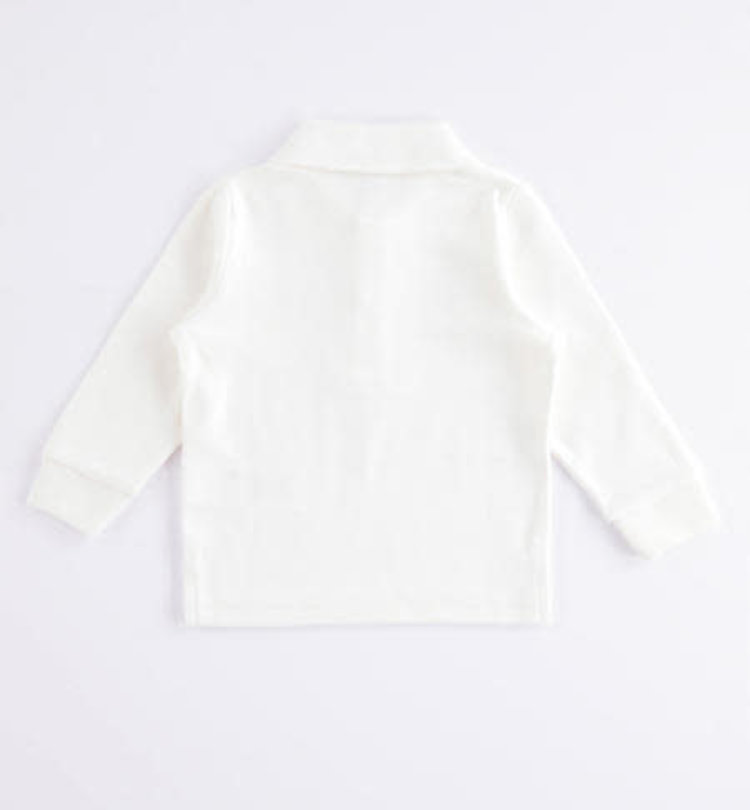 iDO Ido Grey Long Sleeve Polo Shirt