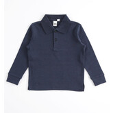 iDO Ido Navy Long Sleeve Polo shirt