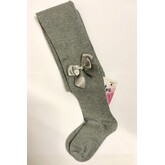 JC Socks Grey Tights with Bow Detail