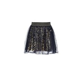 LeChic Le Chic Navy and Gold Skirt with Overlay - AGE 3-4