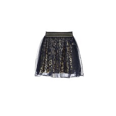 LeChic Le Chic Navy and Gold Skirt with Overlay - AGE 3-4