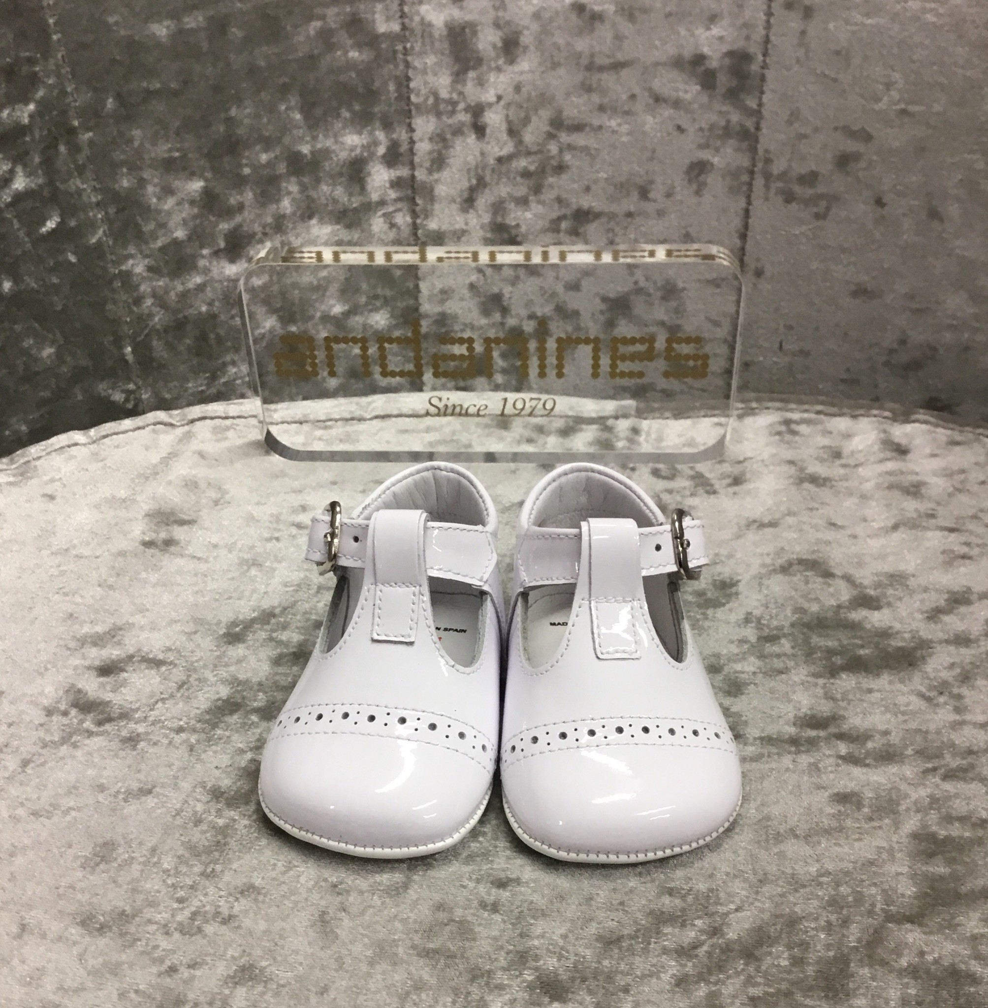 baby patent pram shoes