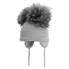 Satila Satila Tindra Grey Double Pom Pom Hat