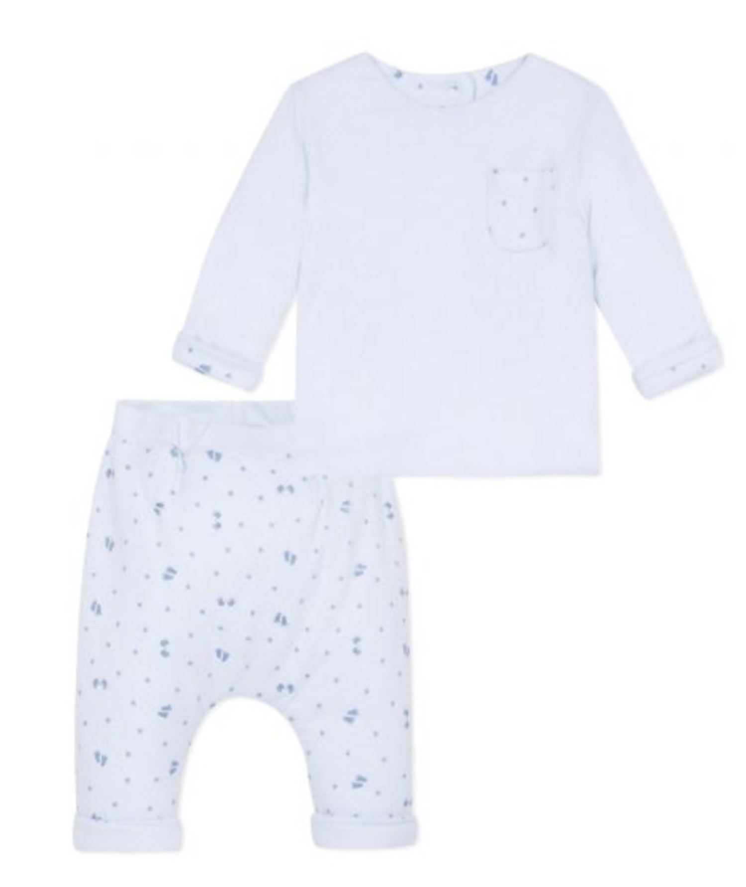 Absorba Blue Two Piece Set Bubbles Childrenswear