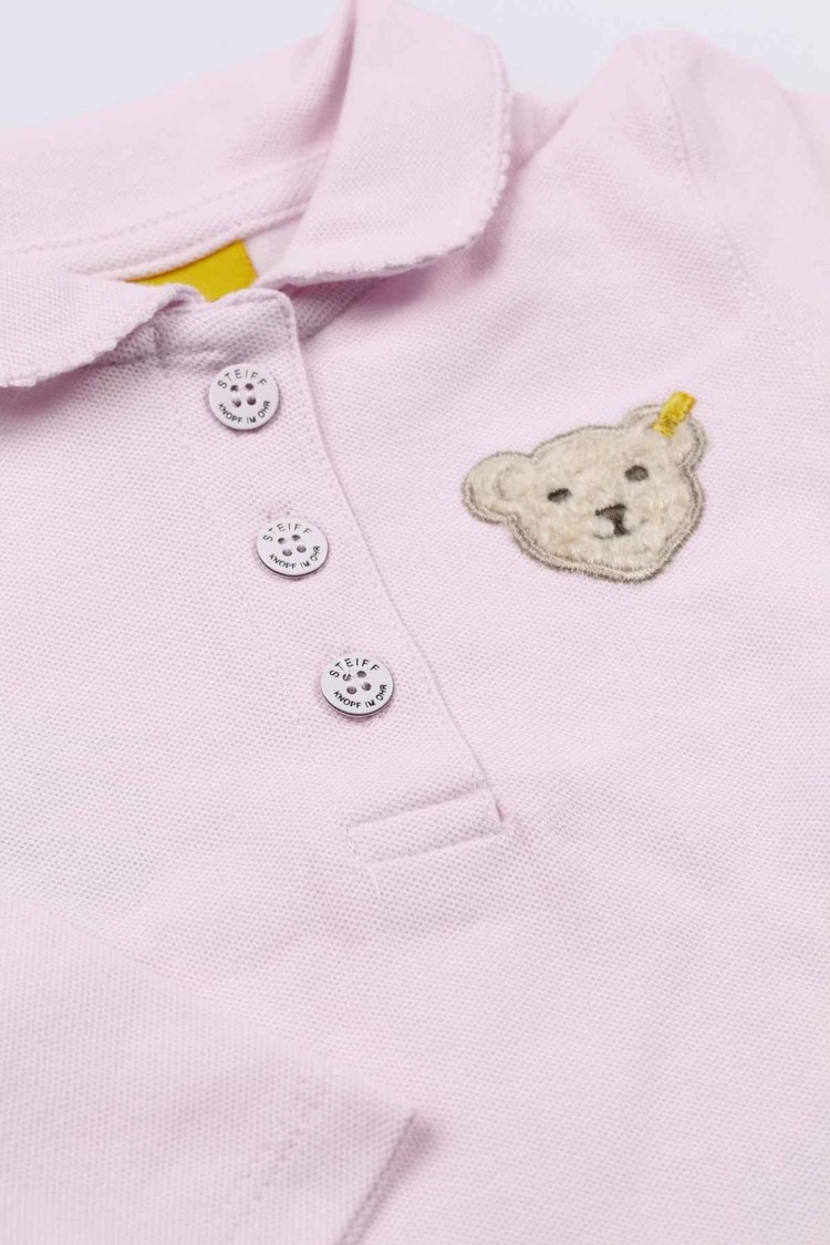 Steiff Girls Pink Polo Shirt