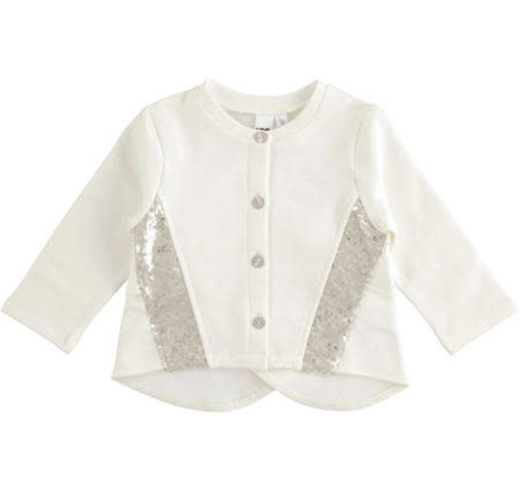 Ido Cardigan With gold Glitter Trim - AGE 5